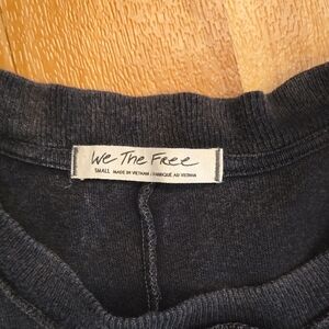 We The Free Charcoal Knit Top